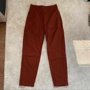 Rust coloured trousers